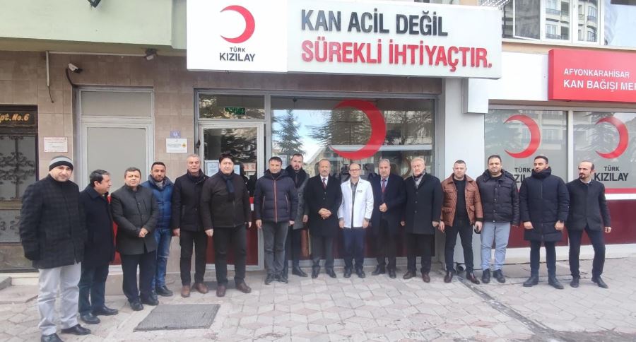 Milliyetçi Hareket Partisi (MHP) Afyonkarahisar il teşkilatı, Kahramanmaraş’ta meydana gelen