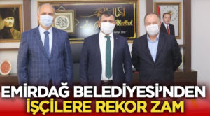 Emirdağ Belediyesi ile Belediye-İş Sendikası arasında imzalanan sözleşme ile belediye