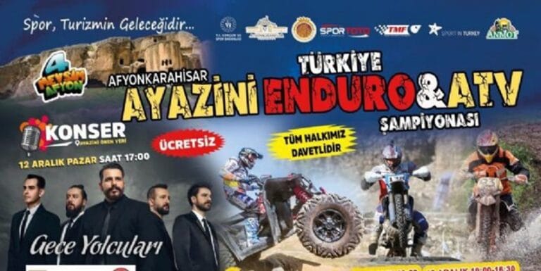 Afyon, Enduro ve ATV Şampiyonasına ev sahipliği yapacak