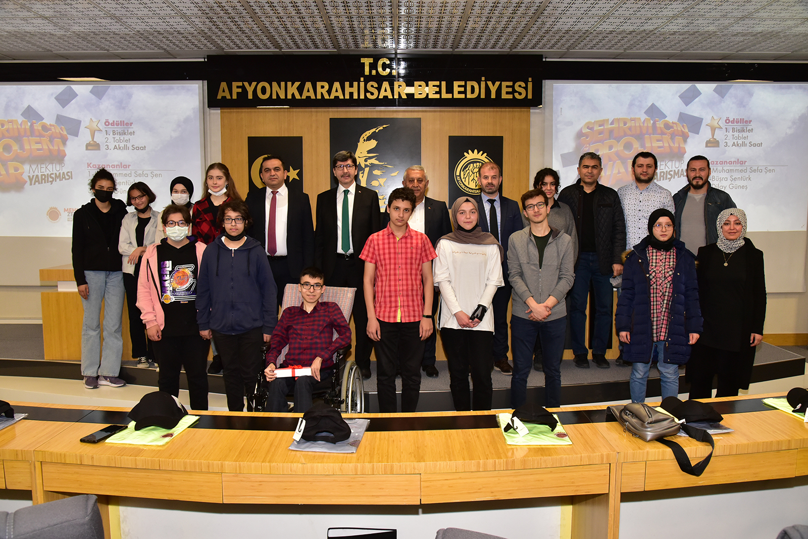 ‘ÞEHRÝM ÝÇÝN PROJEM VAR’ DÝYENLER KAZANDI            Belediyemiz Gençlik ve