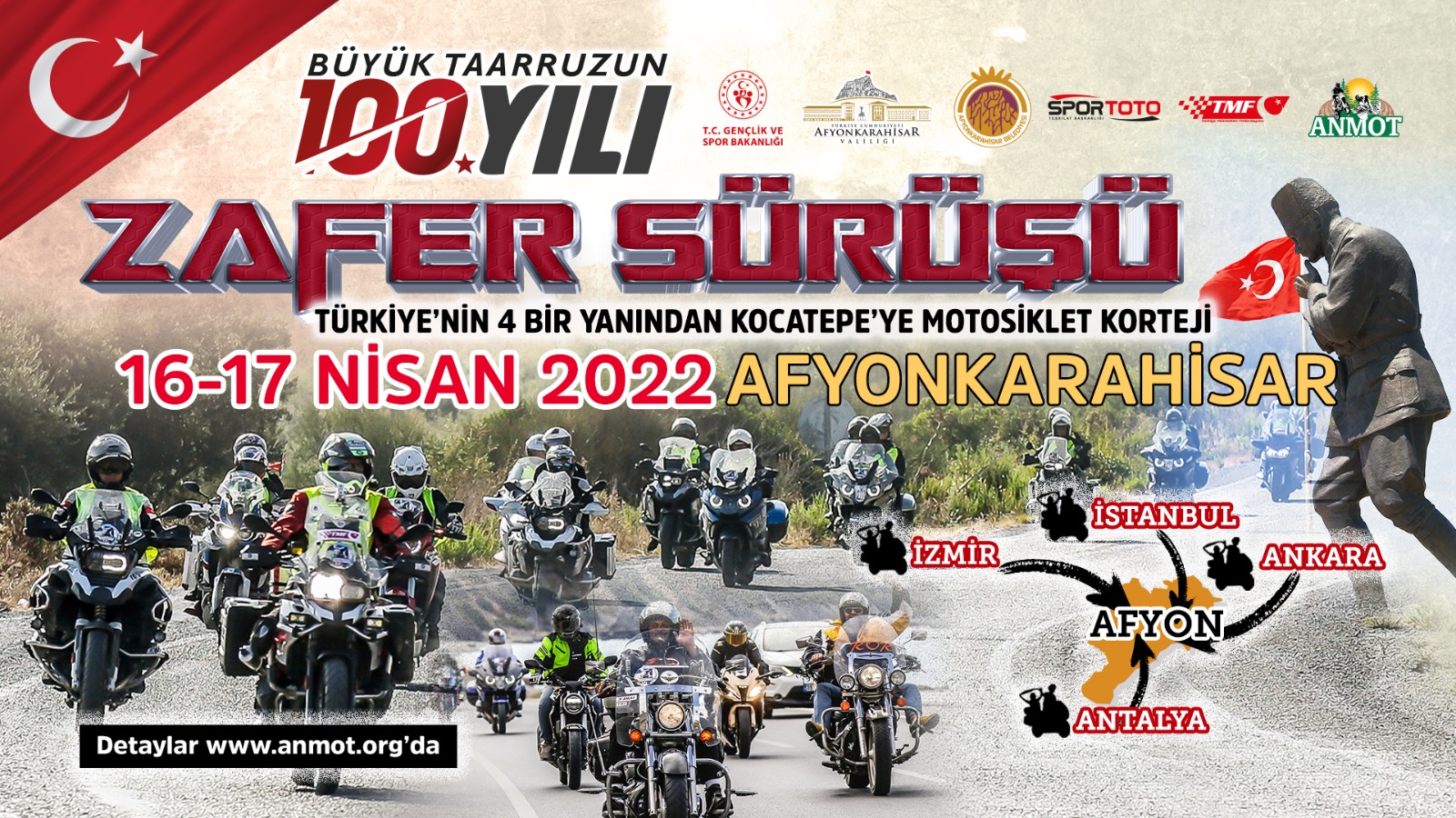 ZAFER SÜRÜŞÜ 16-17 NİSAN’DA AFYONKARAHİSAR’DA ZAFER SÜRÜÜ 16-17 NSAN’DA AFYONKARAHSAR’DA Zafer Sürüü’nde imdiye kadar kayt