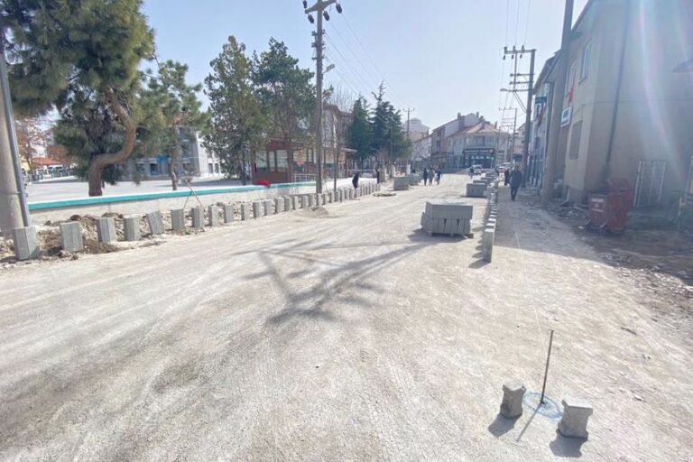 Selman-i Farisi Caddesi’nde Bordür Döşeme Çalışmaları