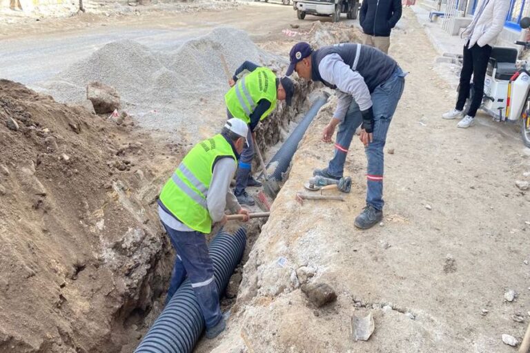 Selman-i Farisi Caddesi’nde Kanalizasyon Hattı Döşeme Çalışmaları