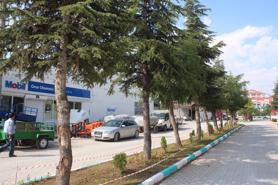 Belediyemiz, ilçe genelinde peyzaj ve çevre düzenleme çalışmalarını sürdürüyor. Belediye