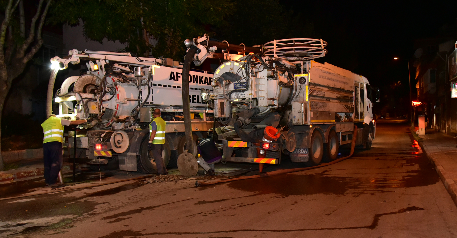  KANALZASYON VE YAMURSUYU HATLARI TEMZLENYOR         Afyonkarahisar