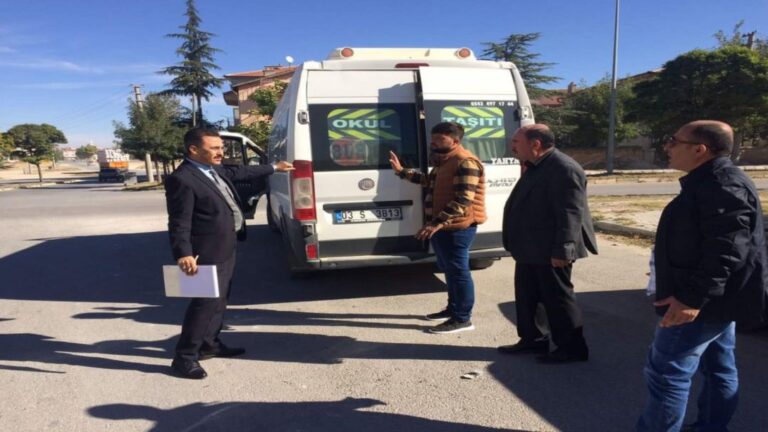 Taşımalı Eğitim Öğrenci Servis Araçları Denetimleri Yapıldı.