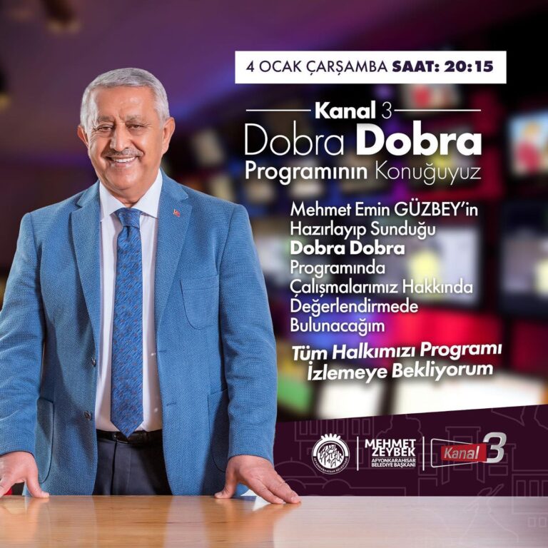 ZEYBEK BAŞKAN KANAL 3 TV´YE KONUK OLUYOR