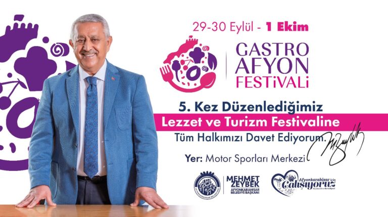 ULUSLARARASI 5. GASTRO AFYON BAŞLIYOR