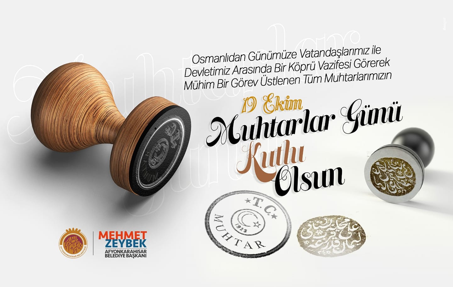ZEYBEK BAKAN’DAN MUHTARLAR GÜNÜ MESAJI Belediye Bakanmz Mehmet Zeybek, 19