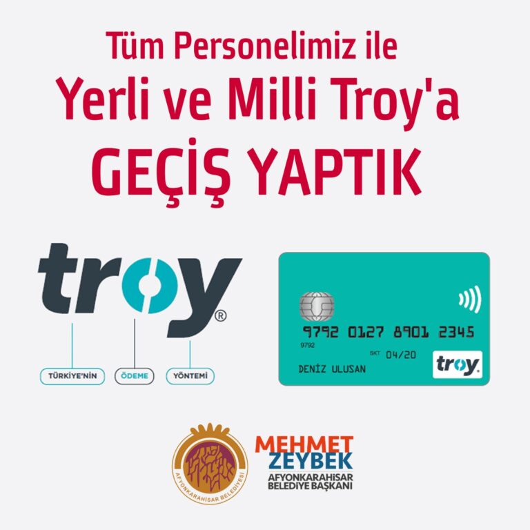 TÜM PERSONELİMİZ TROY KARTA GEÇTİ
