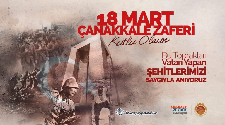 ZEYBEK BAŞKAN’DAN ÇANAKKALE ZAFERİ MESAJI