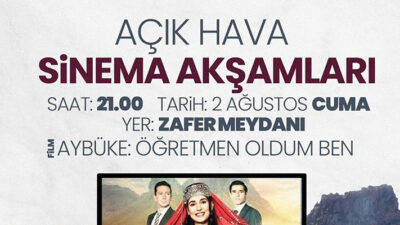 Afyonkarahisar Belediyesi'nin organize ettiği Açık Hava Sinema Geceleri'nde bu hafta,