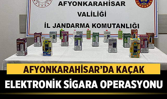Afyonkarahisar’da Binlerce Liralık Kaçak Elektronik Sigara Ele Geçirildi – Asayiş Afyonkarahisar İl Jandarma Komutanlığı ekipleri, Susuz beldesinde kaçak elektronik sigara