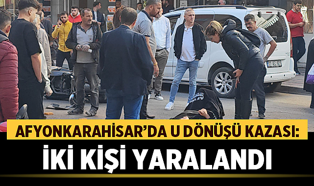 Afyonkarahisar’ın yoğun trafiğe sahip Kadınana Caddesi’nde sabah saatlerinde meydana gelen