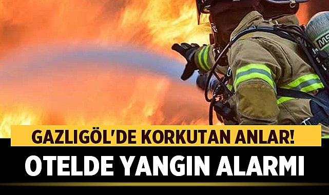 Afyonkarahisar’da Gazlıgöl’de bulunan bir otelde çıkan yangın, tatilcileri korkuttu. Yangın