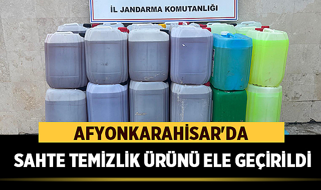 Afyonkarahisar’da Sahte Temizlik Ürünü Ele Geçirildi – Asayiş Afyonkarahisar İl Jandarma Komutanlığı, il merkezinde gerçekleştirdiği operasyonla taklit ürün