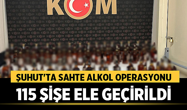 Afyonkarahisar Şuhut’ta Sahte Alkol Operasyonu: 115 Şişe Ele Geçirildi – Asayiş Afyonkarahisar İl Emniyet Müdürlüğü ekipleri, kaçakçılık faaliyetlerini önlemek ve tespit