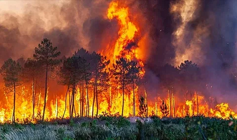 Afyonkarahisar’ın Hocalar ilçesine bağlı Çepni kırsalında çıkan orman yangınına ekiplerin