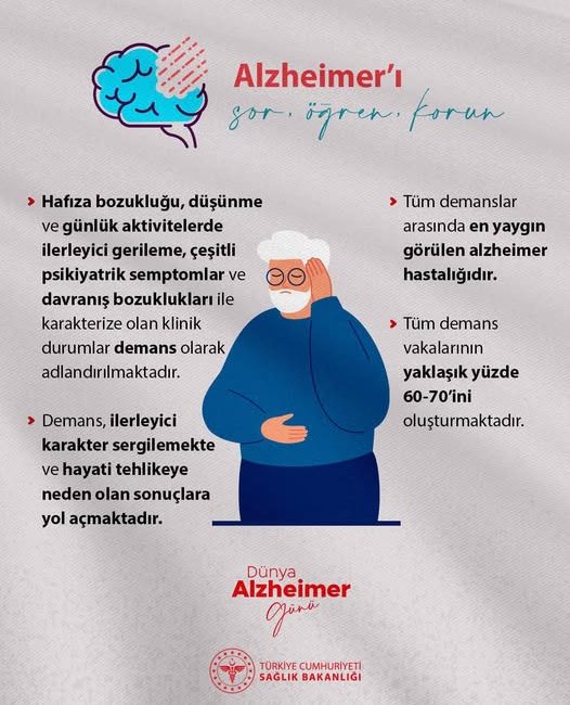 Afyonkarahisar’da Alzheimer Hastalığı Bilinci Artırıldı Afyonkarahisar Sağlık Müdürlüğü, Alzheimer hastalığına