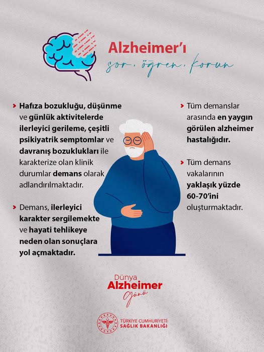 Afyonkarahisar’da Alzheimer Hastalığı Bilinci Artırıldı Afyonkarahisar Sağlık Müdürlüğü, Alzheimer hastalığına