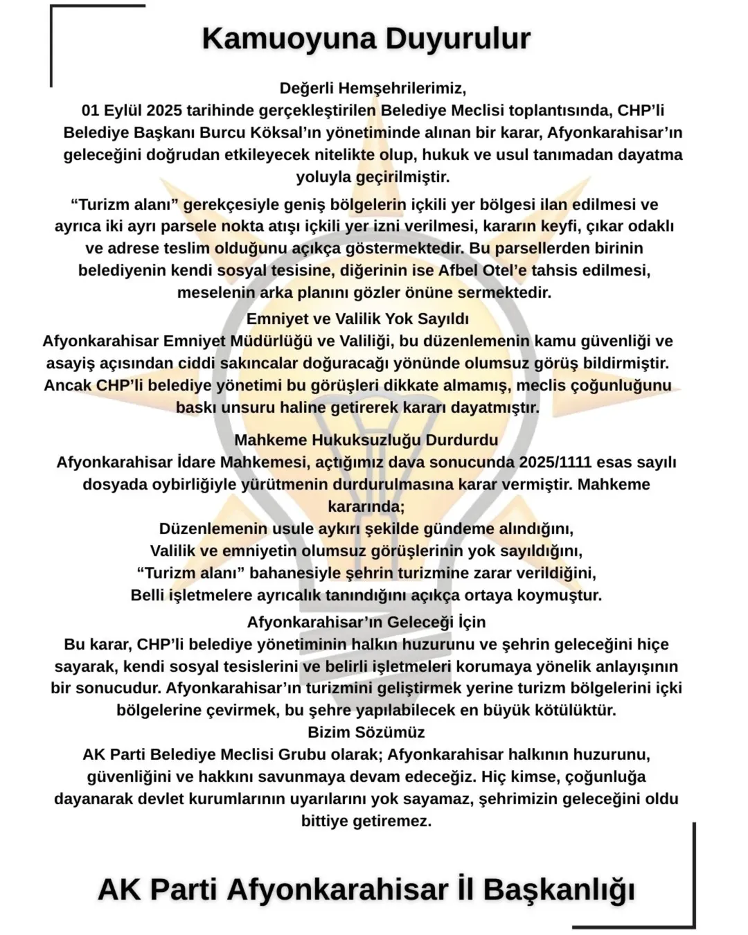 Afyonkarahisar'da İçki Bölgesi Kararı Mahkemeden Geri Döndü