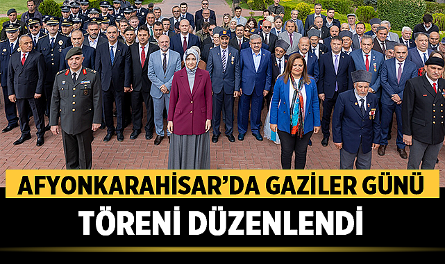 Afyonkarahisar’da Gaziler Günü Töreni Düzenlendi Afyonkarahisar’da 19 Eylül Gaziler Günü nedeniyle anma programı gerçekleştirildi. Türkiye’nin