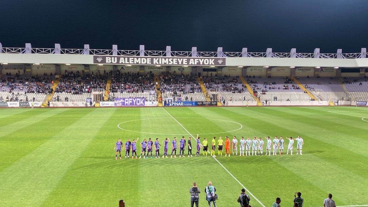 Afyonspor kulübü, 2025-2026 sezonunun ilk iç saha maçında taraftar desteğini