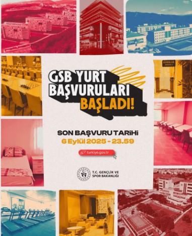 GSB Yurt Başvuruları Başladı Gençlik ve Spor Bakanlığı’na bağlı yükseköğrenim yurtları için başvuru süreci