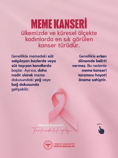 Meme Kanseri: Kadın Sağlığının Öncelikli Meselesi Afyonkarahisar Sağlık Müdürlüğü, ülkemizde