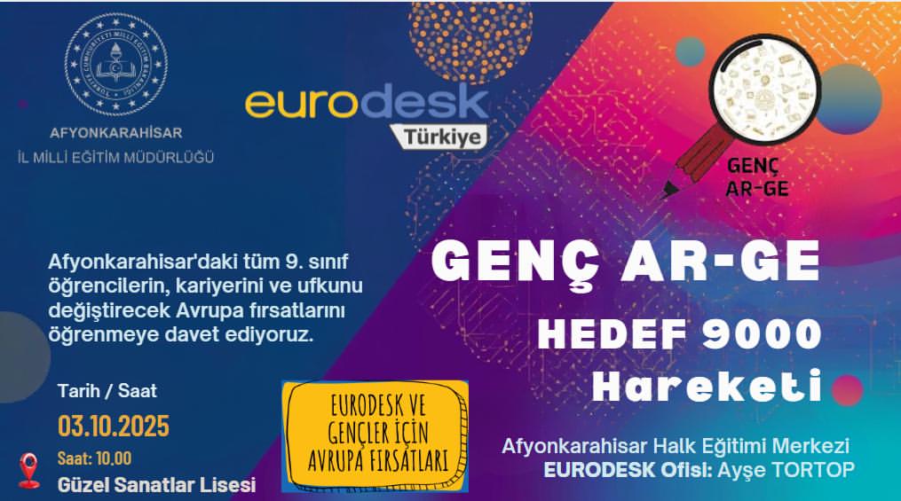 GENÇ AR GE HEDEF 9000 Hareketi İlk Eğitimi Tamamlandı Afyonkarahisar