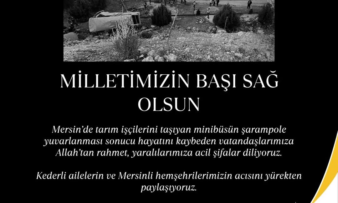 Mersin’deki Feci Kaza Sonrası Taziyeler AK Parti Afyonkarahisar İl Başkanlığı,