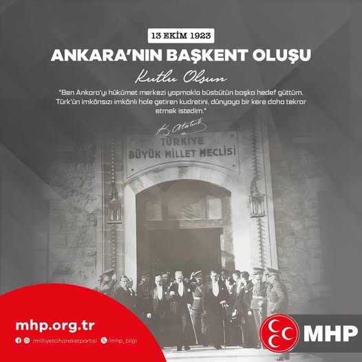 MHP’den Başkent Ankara’ya Anlamlı Kutlama Milliyetçi Hareket Partisi (MHP) Afyonkarahisar