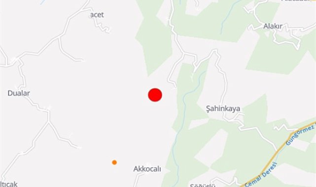 Boğaziçi Üniversitesi Kandilli Rasathanesi ve Deprem Araştırma Enstitüsü (KRDAE) verilerine