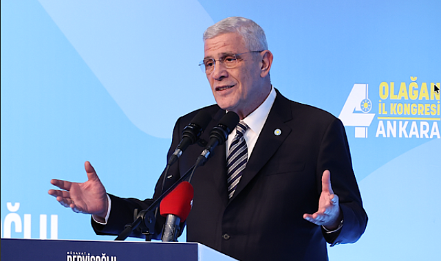 İYİ Parti Genel Başkanı Müsavat Dervişoğlu, partisinin Ankara İl Kongresi’nde
