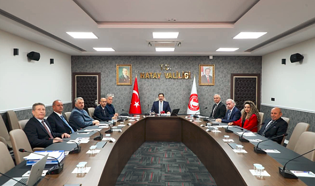 Hatay Valisi Mustafa Masatlı başkanlığında İl Toprak Koruma Kurulu Toplantısı
