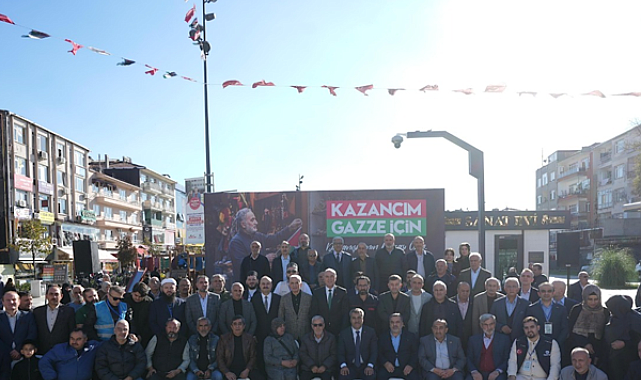 Ümraniye’de Gazze’deki sivillere destek sağlamak amacıyla başlatılan  “Kazancım Gazze İçin