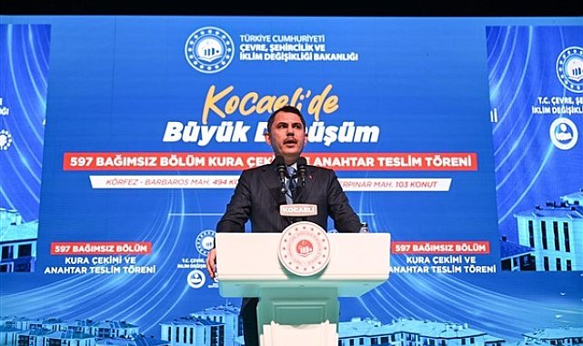 Bakan Kurum, deprem sonrası yuvasını kaybeden vatandaşların konutlarına yakında kavuşacaklarını