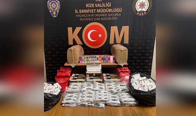 Rize İl Emniyet Müdürlüğü Kaçakçılık ve Organize Suçlarla Mücadele Şube