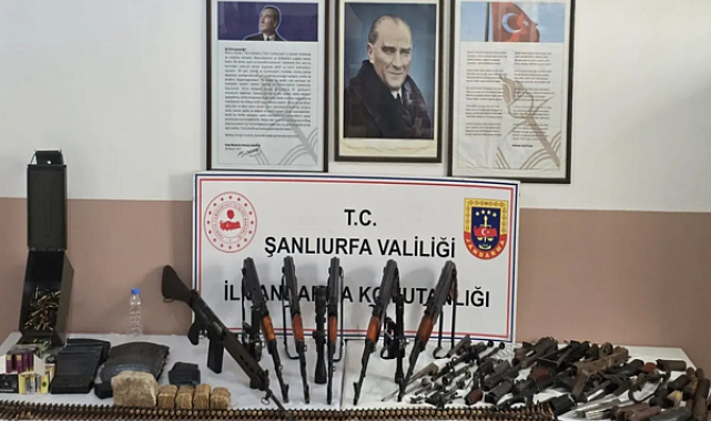 Şanlıurfa’da İl Jandarma Komutanlığı ekipleri tarafından silah kaçakçılığına yönelik operasyon