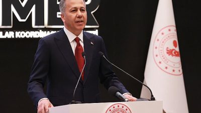 İçişleri Bakanı Ali Yerlikaya, 6 Şubat 2023’te yaşanan depremin ardından