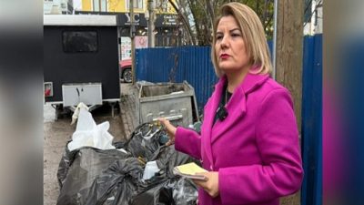 İzmit Belediye Başkanı Fatma Kaplan Hürriyet, Yenişehir Mahallesi’nde yapılan katı