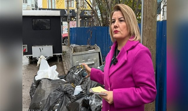 İzmit Belediye Başkanı Fatma Kaplan Hürriyet, Yenişehir Mahallesi’nde yapılan katı