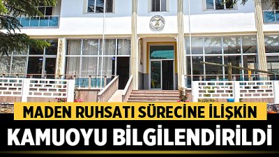 Taşoluk Belediyesi maden ruhsatı tartışmalarına ilişkin süreci kamuoyuna aktardıTaşoluk’ta son
