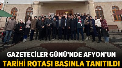 Afyonkarahisar’da görev yapan basın mensupları, 10 Ocak Çalışan Gazeteciler Günü