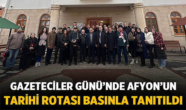 Afyonkarahisar’da görev yapan basın mensupları, 10 Ocak Çalışan Gazeteciler Günü
