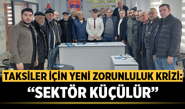 Afyon’da taksiler için yeni zorunluluk krizi: “Sektör küçülür” Afyonkarahisar Şoförler ve Otomobilciler Esnaf Odası, taksilerde Ödeme Kaydedici Cihaz