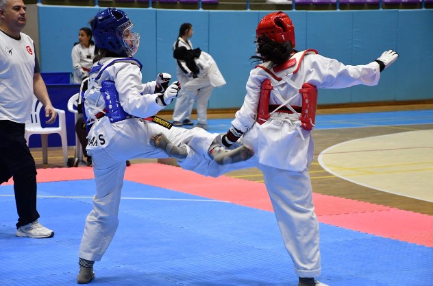 Okul Sporları faaliyet programı kapsamında Tınaztepe Spor Salonunda düzenlenen Yıldızlar