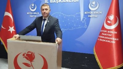 Büyük Birlik Partisi Afyonkarahisar İl Başkanı Süleyman Çağlar emeklilerin bayram