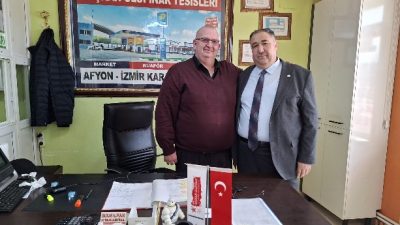 İYİ Parti Afyonkarahisar İl Başkanı Muhammet Mısırlıoğlu, İl Sekreteri Şaban