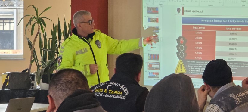 Mermer İşçilerine Trafik Eğitimi – Afyonhaberturk Tarafsız, Objektif ve Etkili Afyon Haber Portalı Trafik güvenliği konusunda toplumsal farkındalığın artırılması amacıyla yürütülen çalışmalar